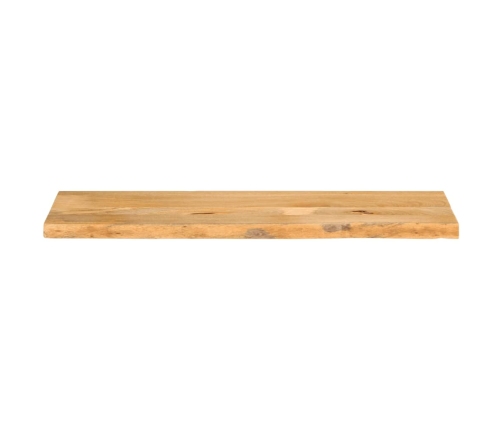 Tablero de mesa borde natural madera maciza mango 100x20x2,5 cm