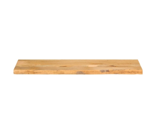 Tablero de mesa borde natural madera maciza mango 120x20x2,5 cm