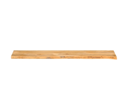 Tablero de mesa borde natural madera maciza mango 180x20x2,5 cm