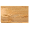 Tablero de mesa borde natural madera maciza mango 60x30x2,5 cm