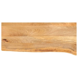 Tablero de mesa borde natural madera maciza mango 90x30x2,5 cm