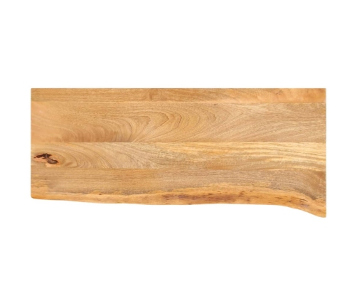 Tablero de mesa borde natural madera maciza mango 90x30x2,5 cm