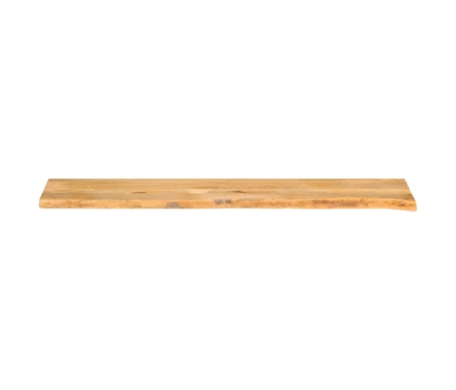 Tablero de mesa borde natural madera maciza mango 180x30x2,5 cm