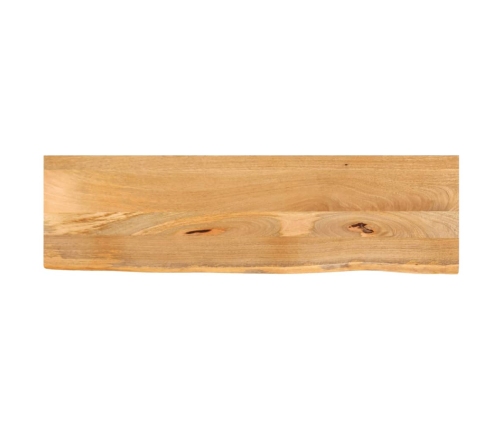Tablero de mesa borde natural madera maciza mango 110x40x2,5 cm
