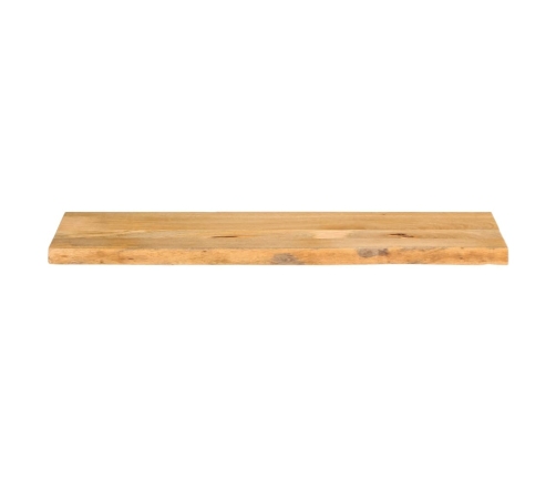 Tablero de mesa borde natural madera maciza mango 110x40x2,5 cm