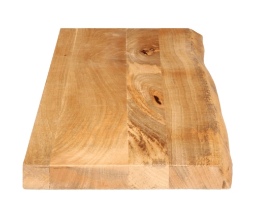 Tablero de mesa borde natural madera maciza mango 110x40x2,5 cm