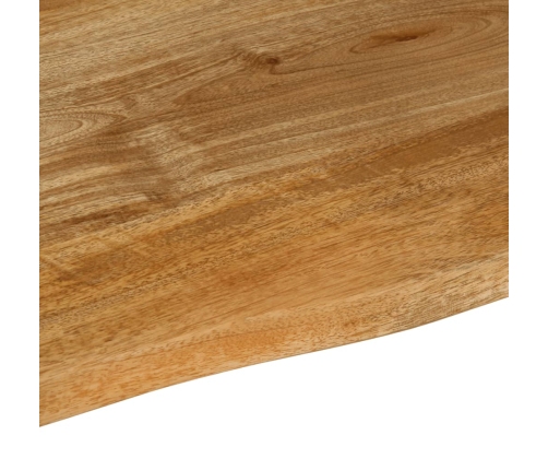 Tablero de mesa borde natural madera maciza mango 60x60x2,5 cm