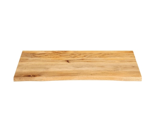 Tablero de mesa borde natural madera maciza mango 70x60x2,5 cm