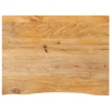 Tablero de mesa borde natural madera maciza mango 80x60x2,5 cm