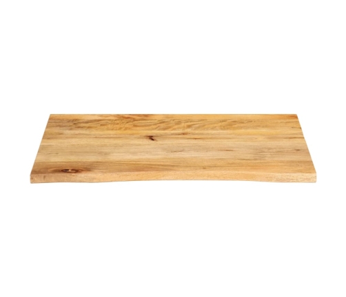 Tablero de mesa borde natural madera maciza mango 80x60x2,5 cm