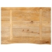 Tablero de mesa borde natural madera maciza mango 80x60x2,5 cm