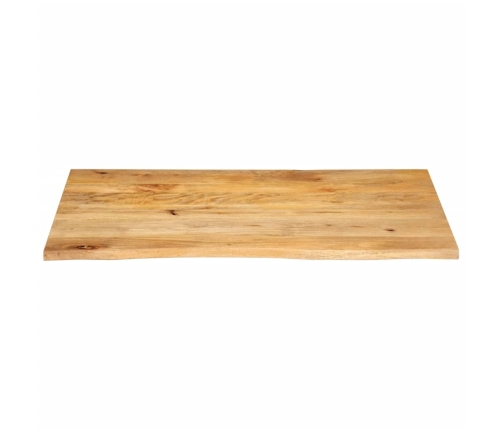 Tablero de mesa borde natural madera maciza mango 100x60x2,5 cm