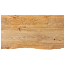 Tablero de mesa borde natural madera maciza mango 120x60x2,5 cm