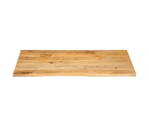 Tablero de mesa borde natural madera maciza mango 120x60x2,5 cm