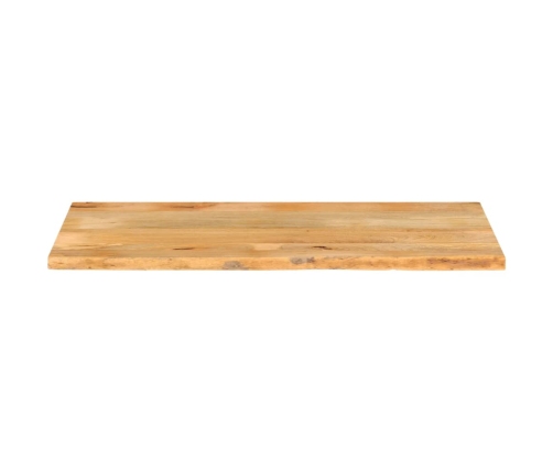 Tablero de mesa borde natural madera maciza mango 140x60x2,5 cm