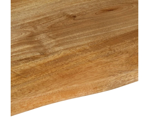 Tablero de mesa borde natural madera maciza mango 80x80x2,5 cm