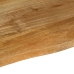 Tablero de mesa borde natural madera maciza mango 80x80x2,5 cm