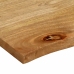 Tablero de mesa borde natural madera maciza mango 80x80x2,5 cm