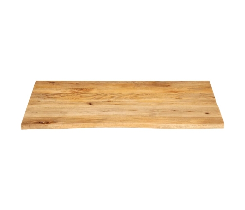 Tablero de mesa borde natural madera maciza mango 100x80x2,5 cm