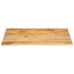 Tablero de mesa borde natural madera maciza mango 100x80x2,5 cm