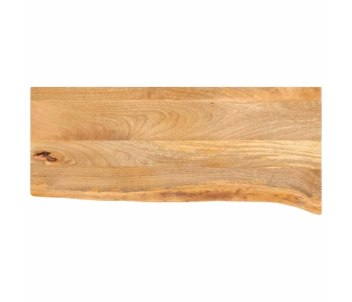 Tablero de mesa borde natural madera maciza mango 80x20x3,8 cm