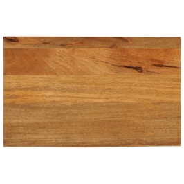 Tablero de mesa borde natural madera maciza mango 40x20x2,5 cm