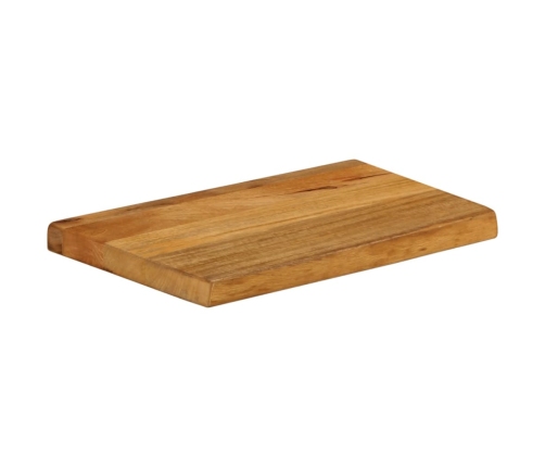 Tablero de mesa borde natural madera maciza mango 40x20x2,5 cm