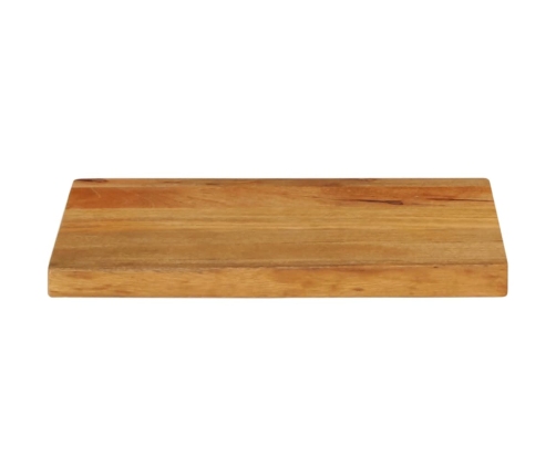 Tablero de mesa borde natural madera maciza mango 40x20x2,5 cm