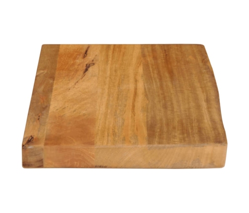 Tablero de mesa borde natural madera maciza mango 40x20x2,5 cm