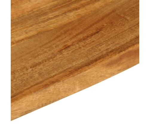 Tablero de mesa borde natural madera maciza mango 40x20x2,5 cm