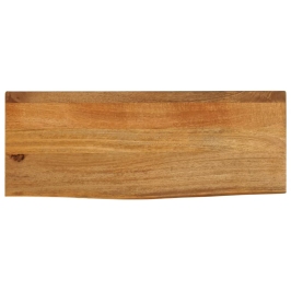 Tablero de mesa borde natural madera maciza mango 70x20x2,5 cm