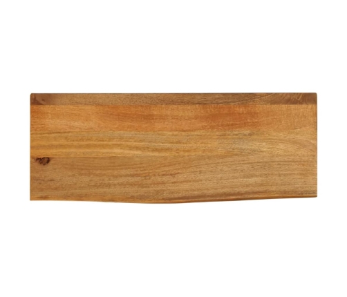 Tablero de mesa borde natural madera maciza mango 70x20x2,5 cm