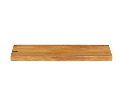 Tablero de mesa borde natural madera maciza mango 70x20x2,5 cm