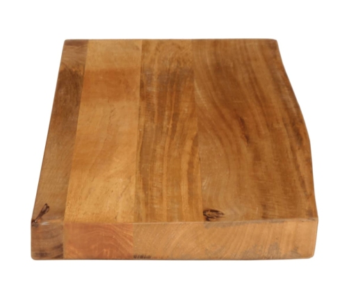 Tablero de mesa borde natural madera maciza mango 70x20x2,5 cm