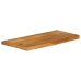 Tablero de mesa borde natural madera maciza mango 80x20x2,5 cm