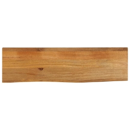 Tablero de mesa borde natural madera maciza mango 100x20x2,5 cm