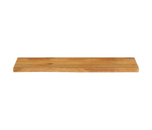 Tablero de mesa borde natural madera maciza mango 110x20x2,5 cm