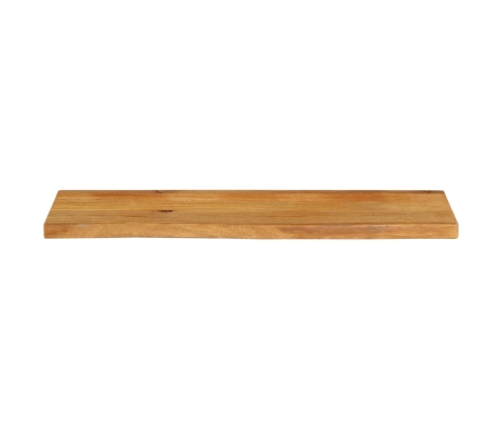 Tablero de mesa borde natural madera maciza mango 120x20x2,5 cm