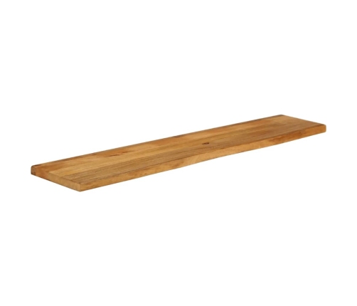 Tablero de mesa borde natural madera maciza mango 140x20x2,5 cm