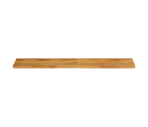 Tablero de mesa borde natural madera maciza mango 140x20x2,5 cm