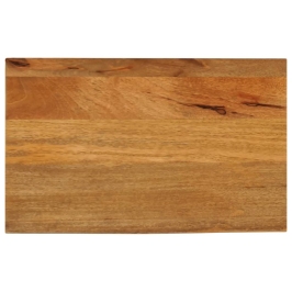 Tablero de mesa borde natural madera maciza mango 40x30x2,5 cm