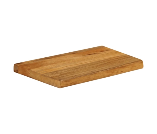 Tablero de mesa borde natural madera maciza mango 40x30x2,5 cm