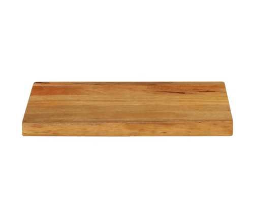 Tablero de mesa borde natural madera maciza mango 40x30x2,5 cm