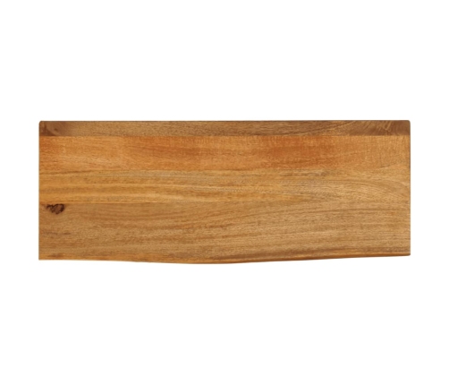 Tablero de mesa borde natural madera maciza mango 70x30x2,5 cm