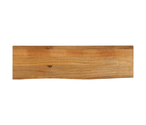 Tablero de mesa borde natural madera maciza mango 110x30x2,5 cm