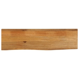 Tablero de mesa borde natural madera maciza mango 120x30x2,5 cm