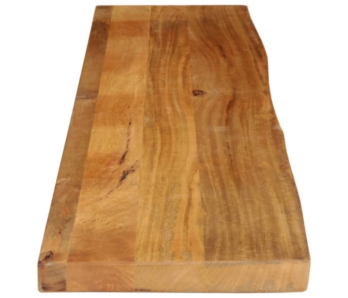 Tablero de mesa borde natural madera maciza mango 160x30x2,5 cm