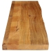 Tablero de mesa borde natural madera maciza mango 160x30x2,5 cm