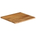 Tablero de mesa borde natural madera maciza mango 40x40x2,5 cm