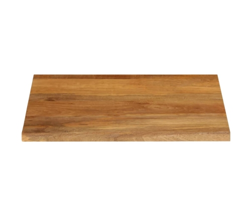 Tablero de mesa borde natural madera maciza mango 40x40x2,5 cm